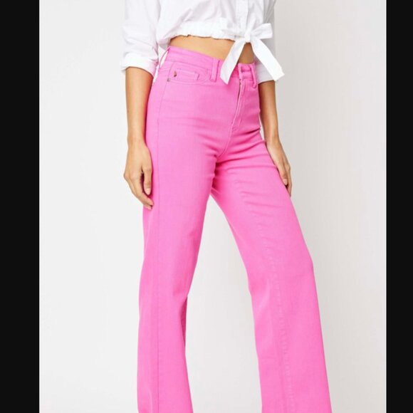 Judy Blue Pink Women Jeans - Picture 3 of 8